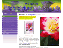 Tablet Screenshot of floralpicturegallery.com